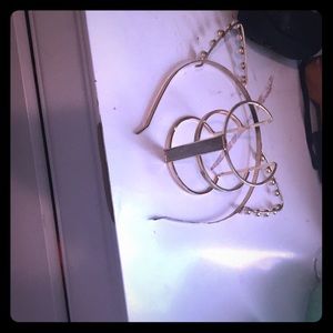 A handbag and a bracelet